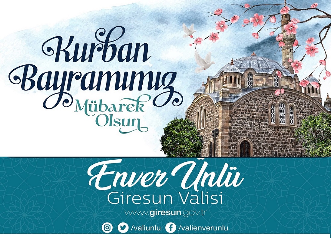 Sayın Valimiz Enver Ünlü’nün Kurban Bayramı Mesajı