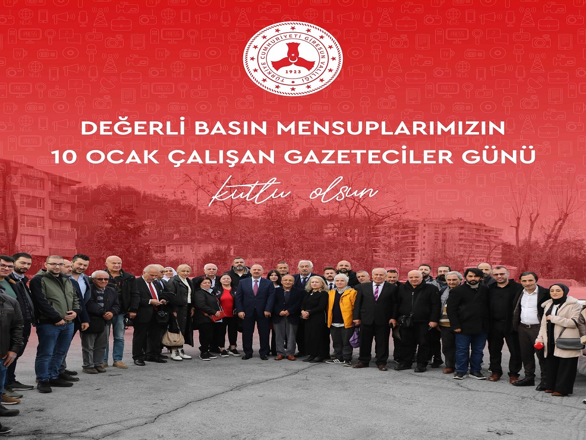 Sayın Valimiz Mehmet Fatih Serdengeçti'nin 10 Ocak Çalışan Gazeteciler Günü Paylaşımı